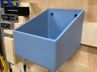 French cleat workshop bin