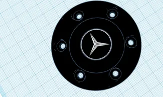 lochitech g29 g920 g923 927 center cap mercedes