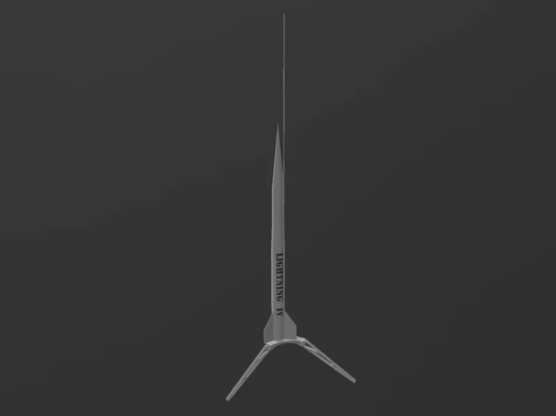 Lightning IV - Model Rocket - C6-5