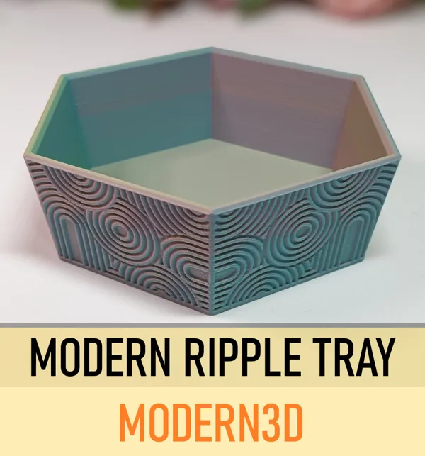 Plateau moderne motif vagues