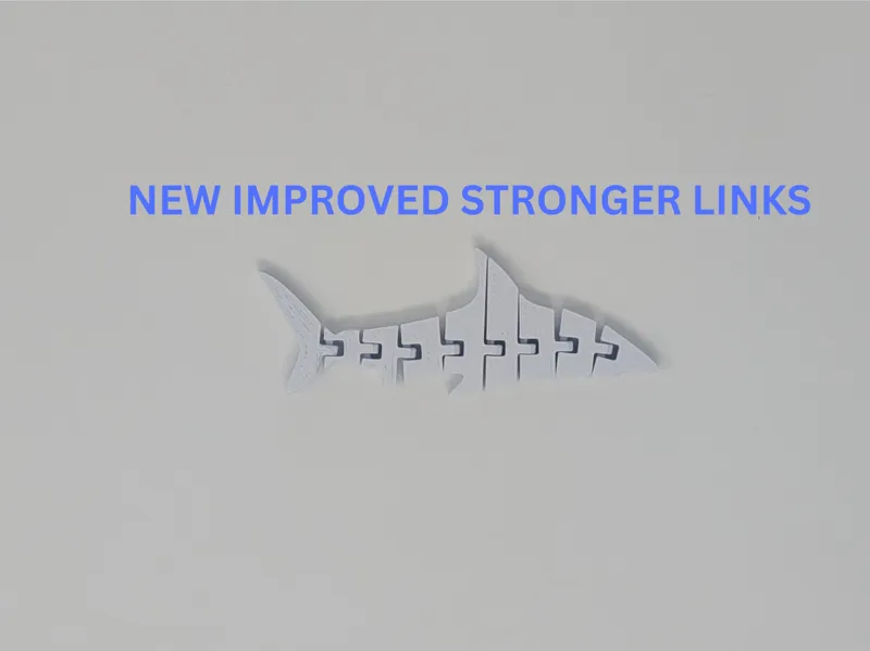 flexi shark 2d simple shark toy fidget
