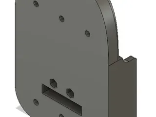 Rigid battery mount