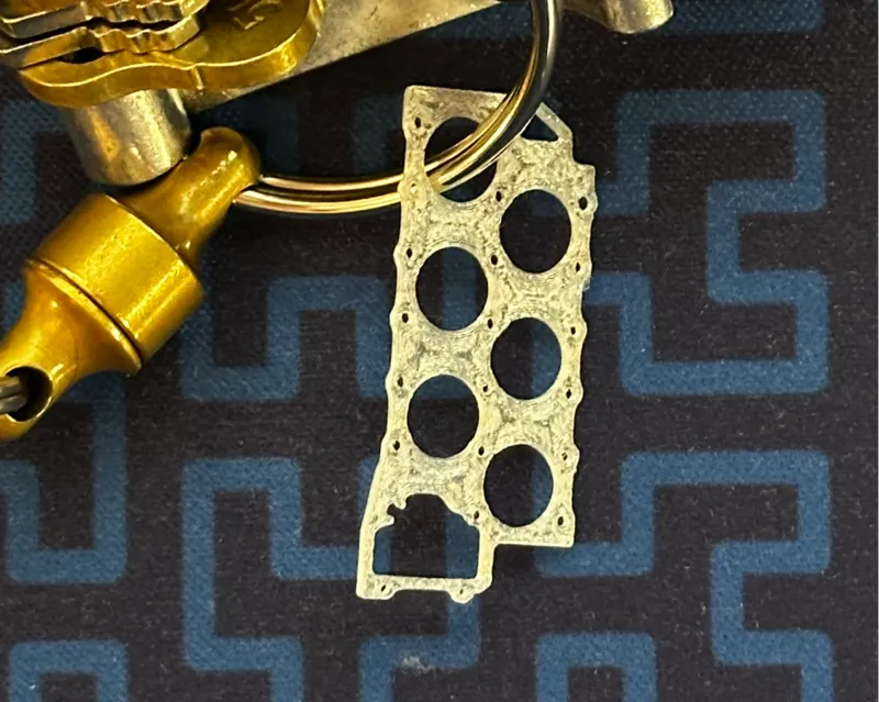VR6 Engine Keychain