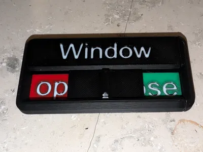 Window status slider