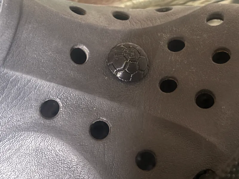 Soccer Ball Croc Charm
