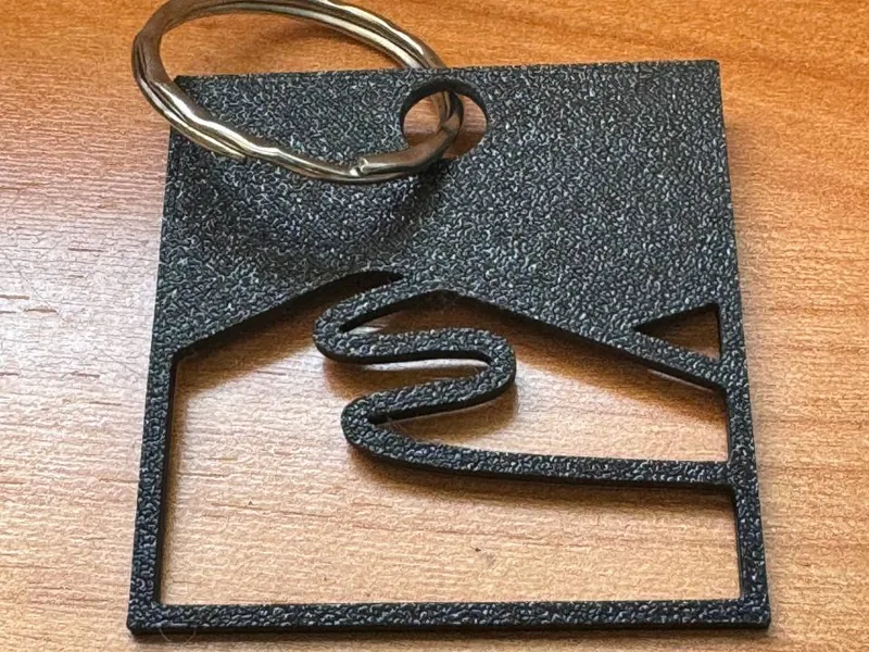Lines Snowboard Club Keychain
