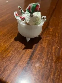 Mini Halloween candy cauldron