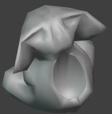 Low Poly Elephant Pencil Holder