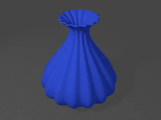 Wavy Decorative Vase