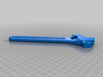 Fully assembled 3D printable wrench tool 