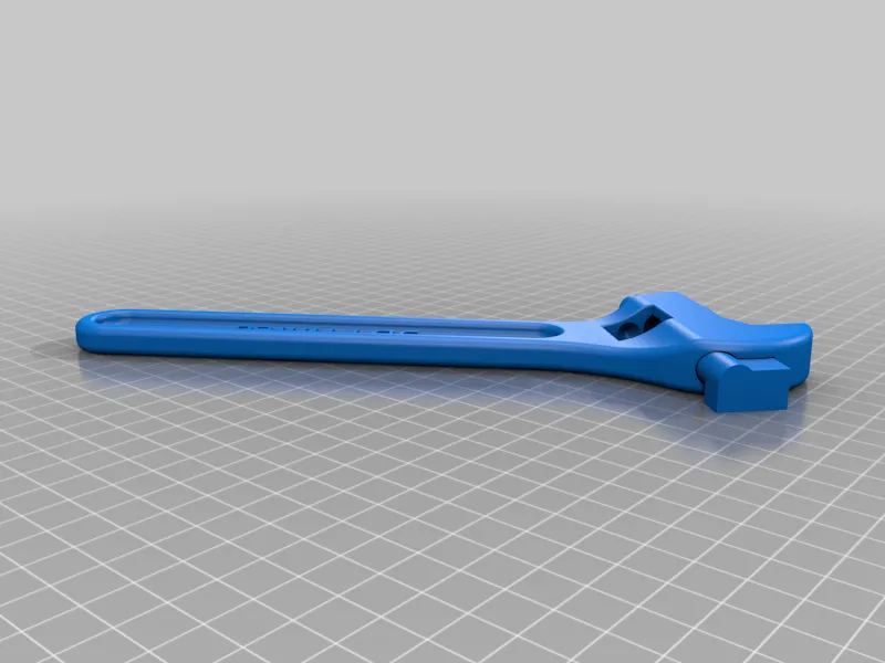 Fully assembled 3D printable wrench tool 