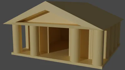Greek Style Worshipping Temple
