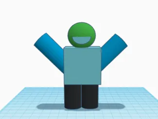Happy guy for desk