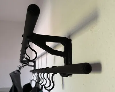 Wardrobe with hooks