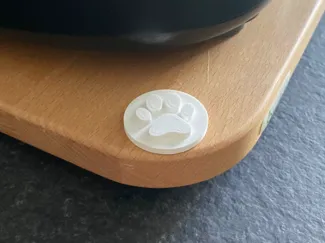 Dog Paw Stamp for Pottery (+ Handle)