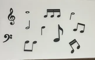 Eight Note wall design