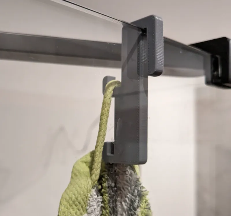 Shower towel hook 