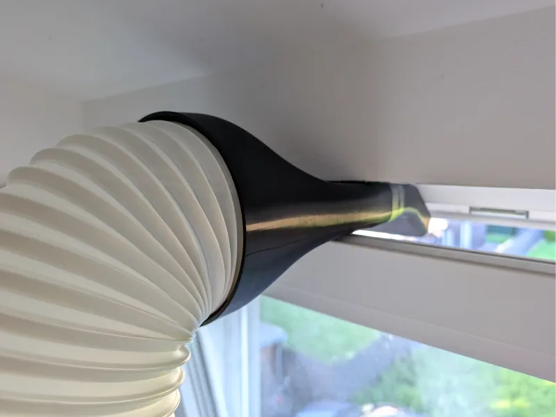 Window outlet mobile air conditioning 150mm hose