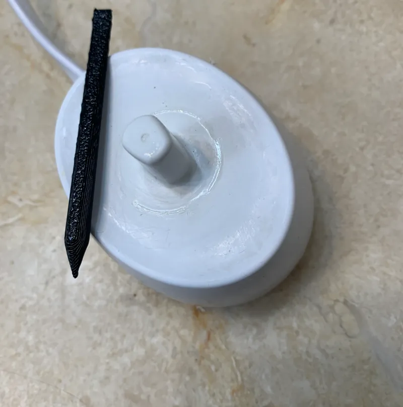 Electric toothbrush gunk cleaner