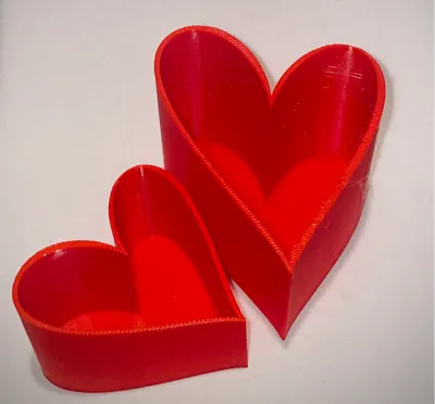 Heart-Shaped Open Box for Jewelry or Gifts