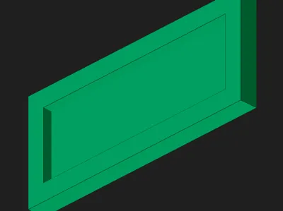 3x7 frame with removable back