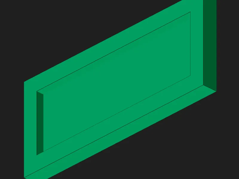 3x7 frame with removable back