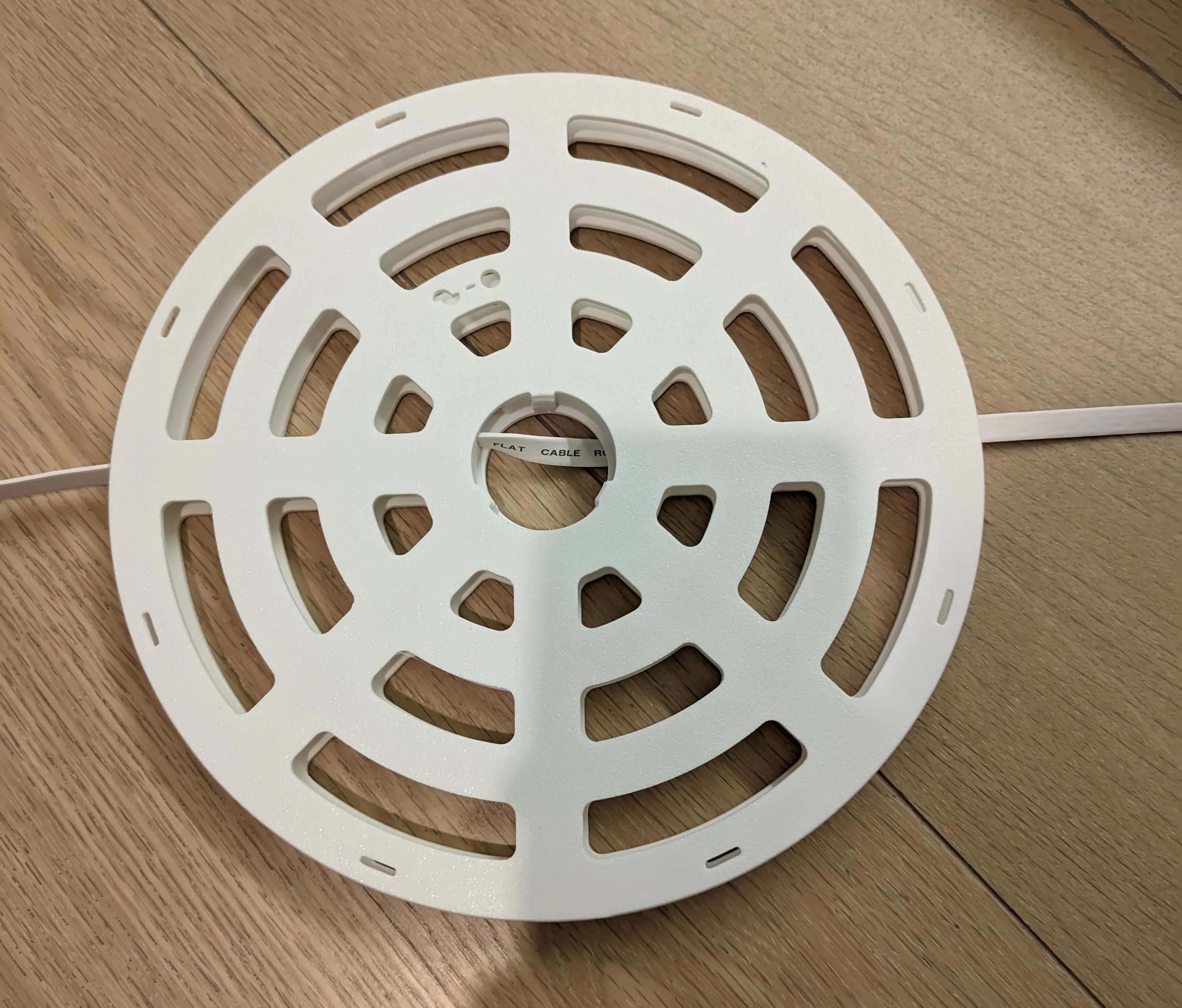 Flat ethernet cable spool with drill winding core - Free 3D Print Model ...