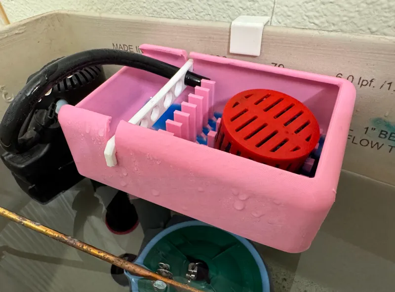 Toilet cleaner tablet tray - large version
