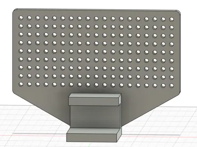 Updated desk clamp peg board