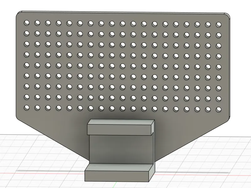 Updated desk clamp peg board