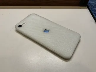 iPhone SE TPU手机壳直边Logo镂空设计