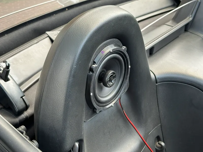 Honda S2000 roll hoop speaker enclosure