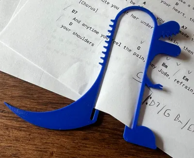 Dino paper clip bookmark
