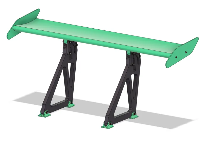 Adjustable spoiler for RC cars