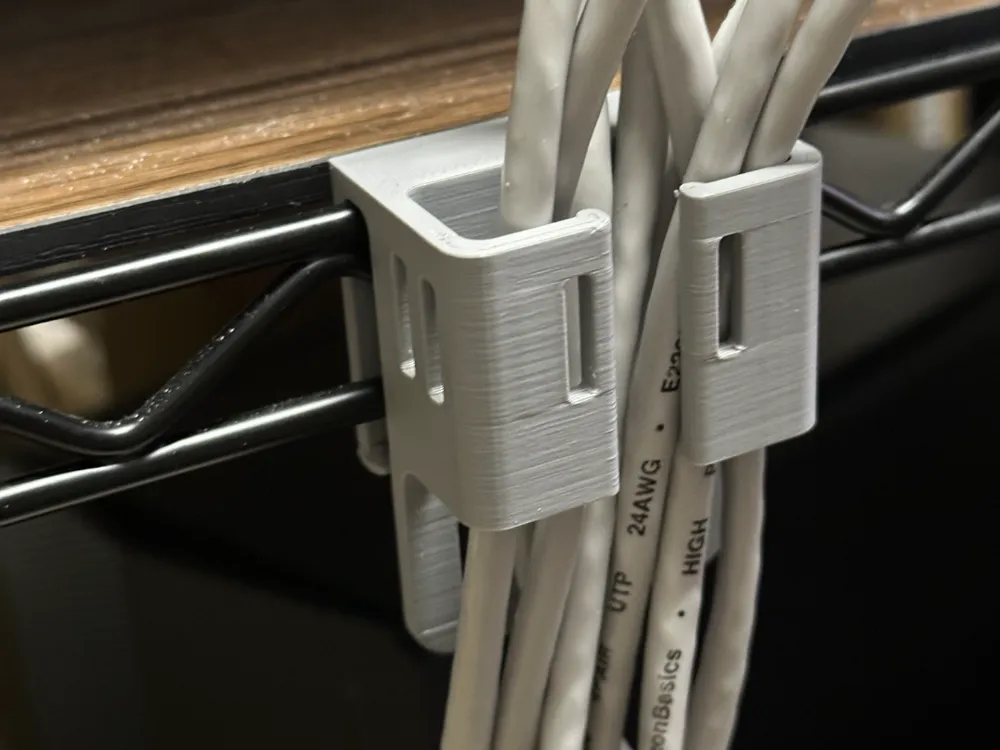 Cable organizer for metal racks by youichirou - MakerWorld