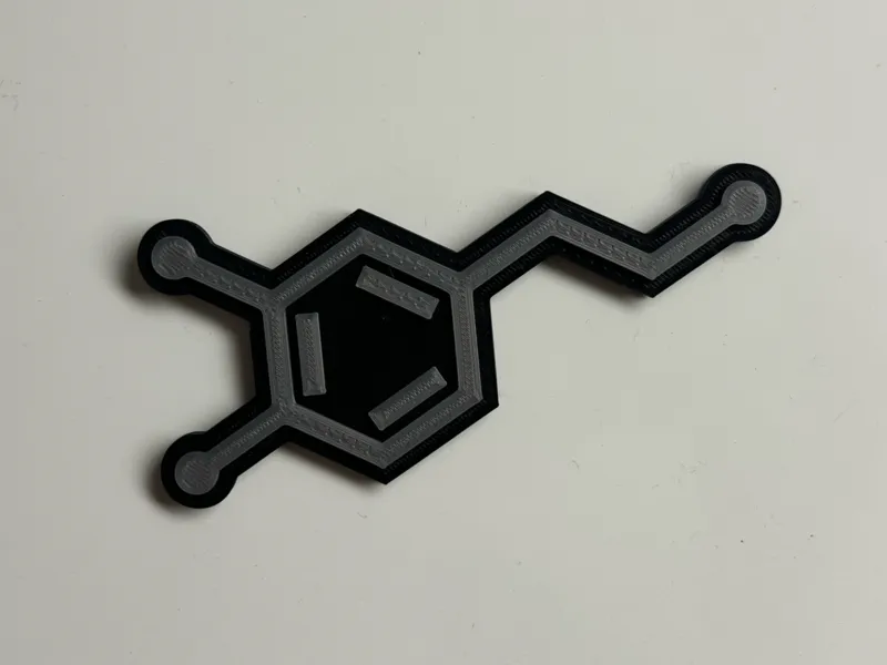 Dopamine Structure Fridge Magnet