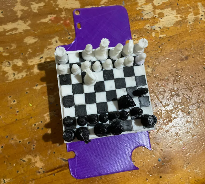 CMF Phone case checkers and chessboard