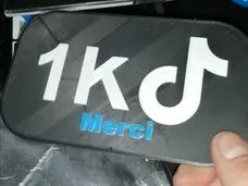 Plaque abonnés TIKTOK