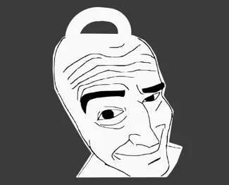 Russian Badger Wojack keychain