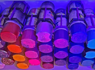 Modular Hexagon Spray Can Rack
