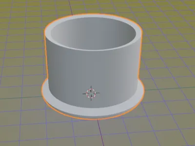 33.7mm Pipe end cap with lip
