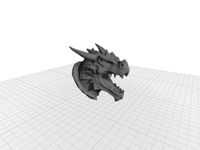 Mounted Dragon Head