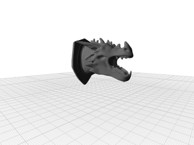 Mounted Dragon Head