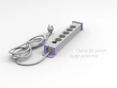 Clamp-holder for surge protector