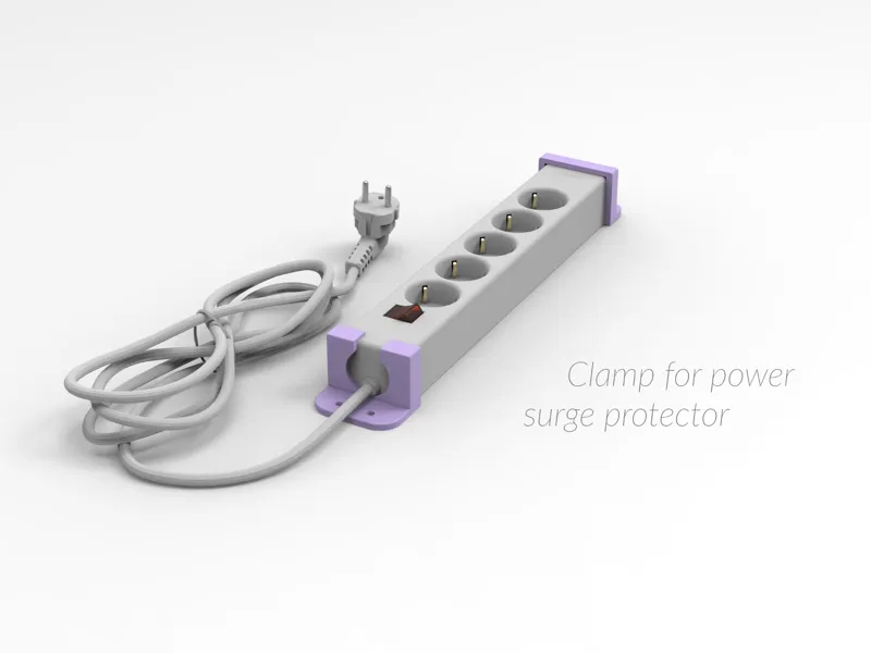 Clamp-holder for surge protector