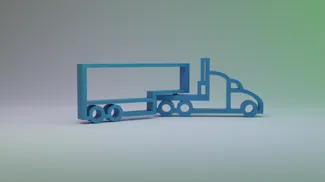 Print In Place Truck With Rotating Trailer