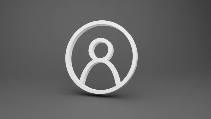 3D Profile Picture Icon