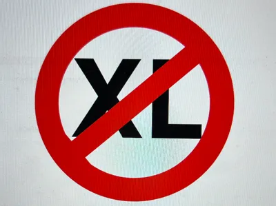 No XL Sign