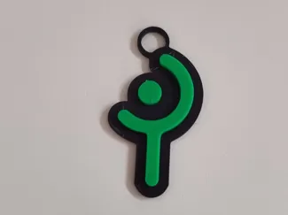 White Mage FFXIV Role Icon Keychain