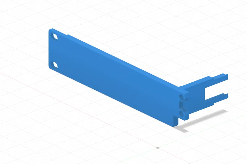 Modular rack blank/base panel (two heights)